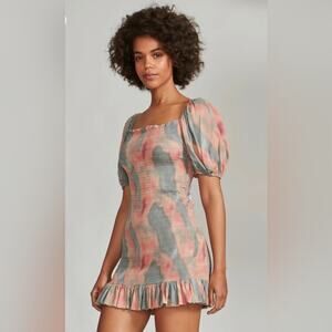 BB Dakota by Steve Madden Ode to You Mini Dress TIE DYE XS